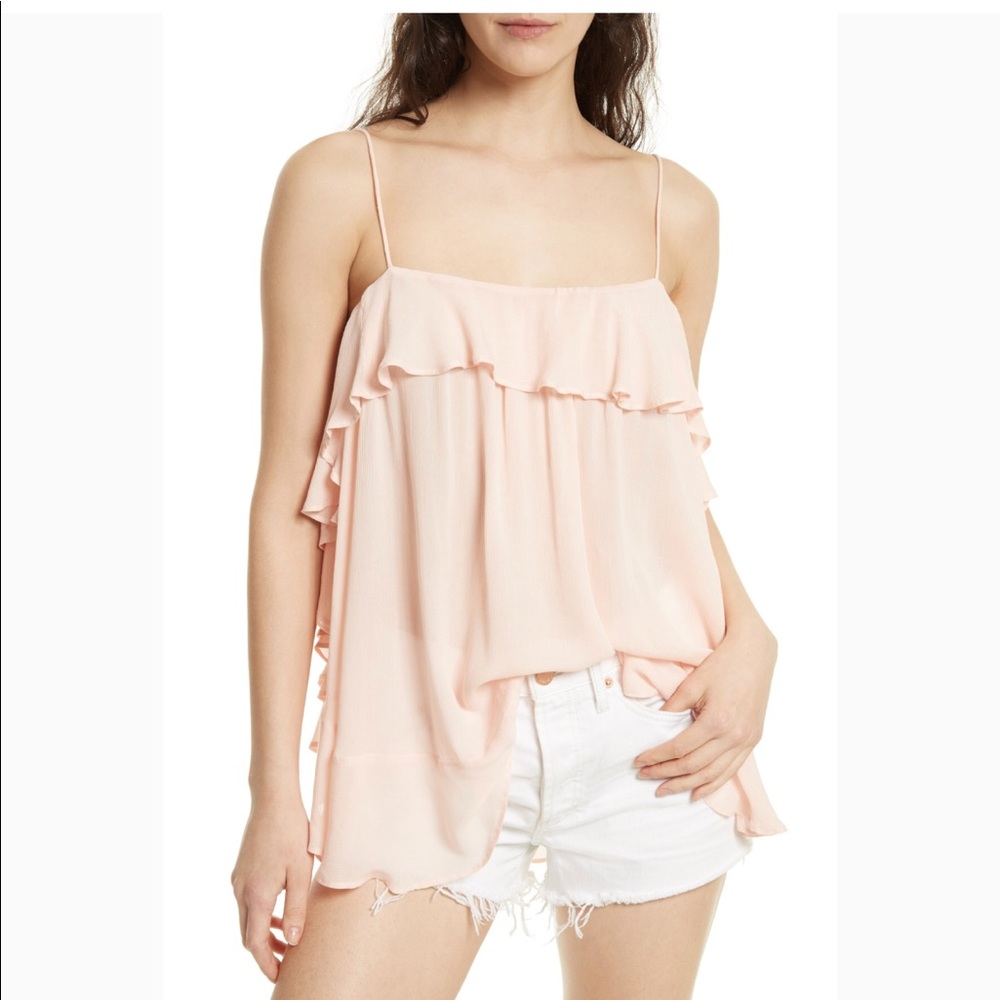 Free People Cascades Ruffle Cami